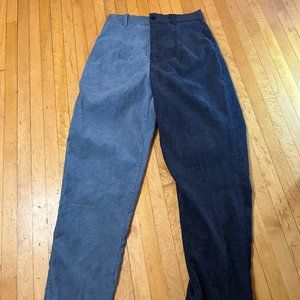 Two Tone Corduroy Pants
